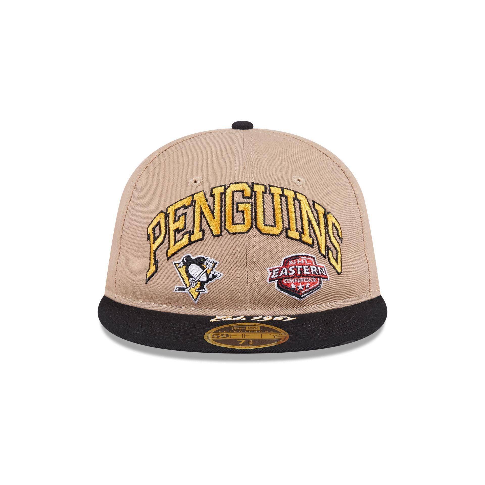 Pittsburgh Penguins Camel Retro Crown 59FIFTY Fitted Hat Male Product Image