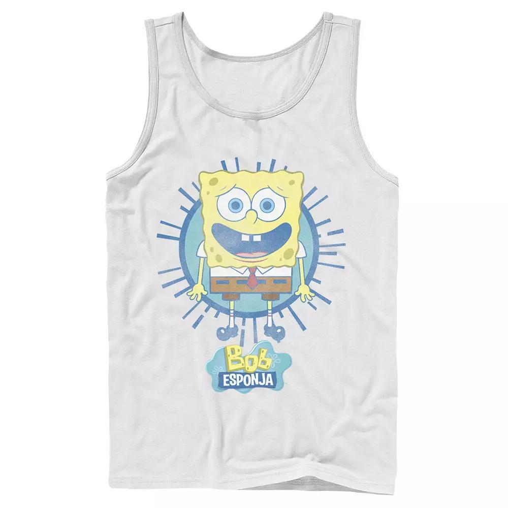 Men's Nickelodeon SpongeBob SquarePants Bob Rays Spanish Graphic Tank Top,  Product Image
