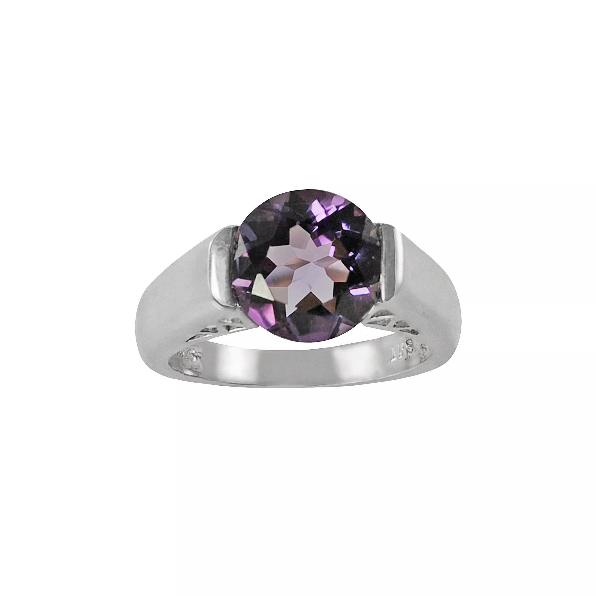 Sterling Silver Amethyst Ring, Womens Purple Product Image