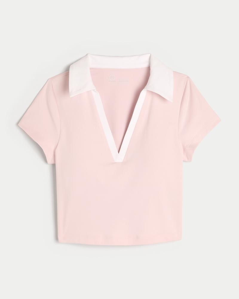 Gilly Hicks Active Short-Sleeve Polo Product Image