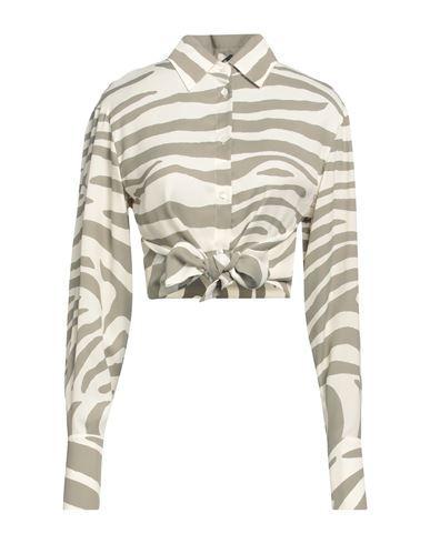 BALMAIN Woman Shirt Ivory Size 4 Viscose, Tencel In White Product Image