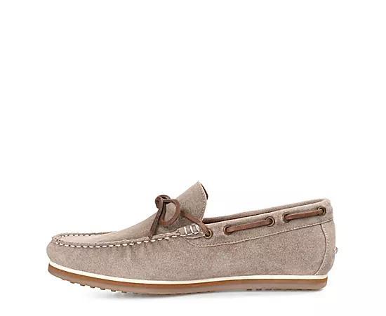 Thomas & Vine Sadler Mens Suede Moccasin Loafers Brown Product Image