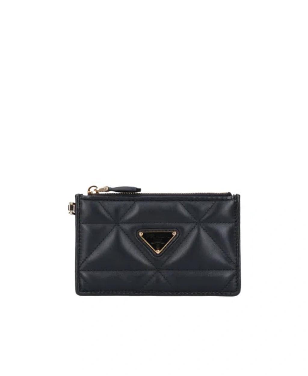 PRADA Logo Card Bag In Black Product Image