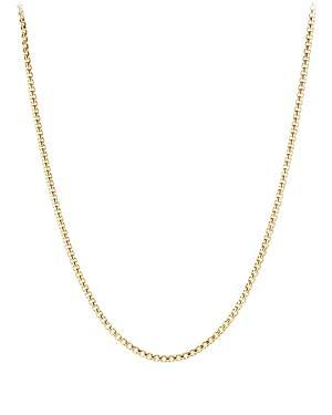 Mens Box Chain Necklace in 18K Gold, 3.6mm Product Image