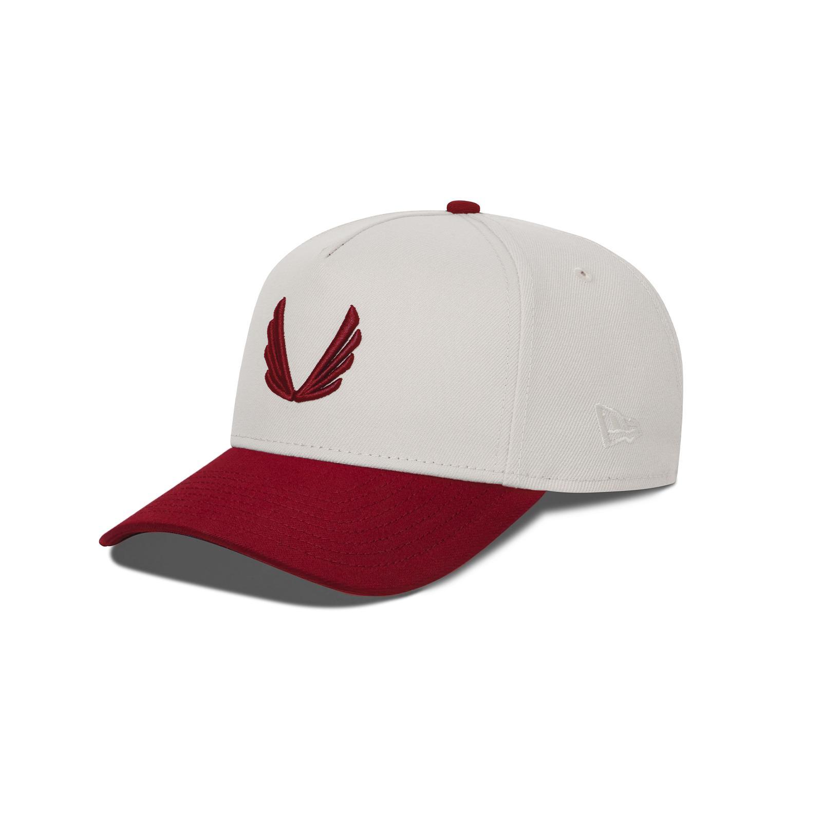 New Era® 9Forty® A-Frame Hat - Stone/Crimson Two Tone Product Image