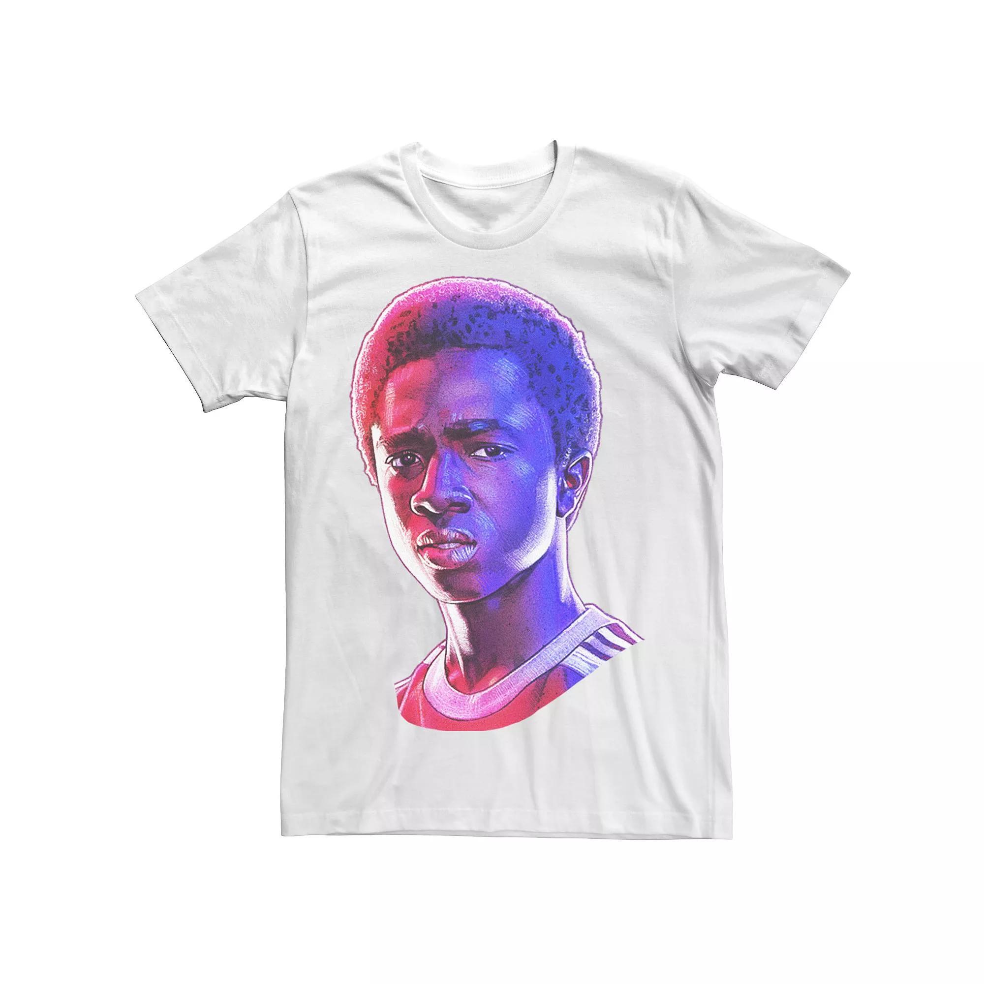 Men's Stranger Things Lucas Rose Tone Portrait Tee,  Product Image