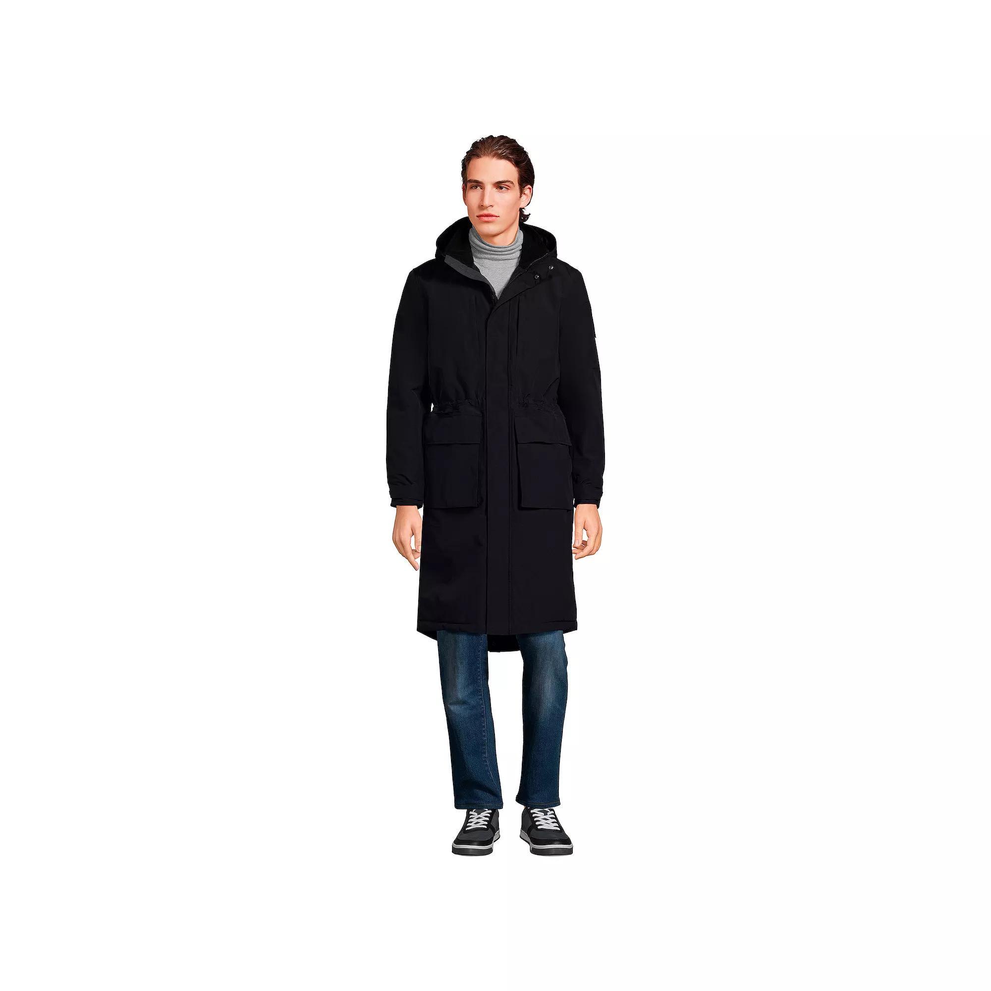 Big & Tall Lands' End Squall Waterproof Insulated Winter Stadium Coat, Men's,  Product Image