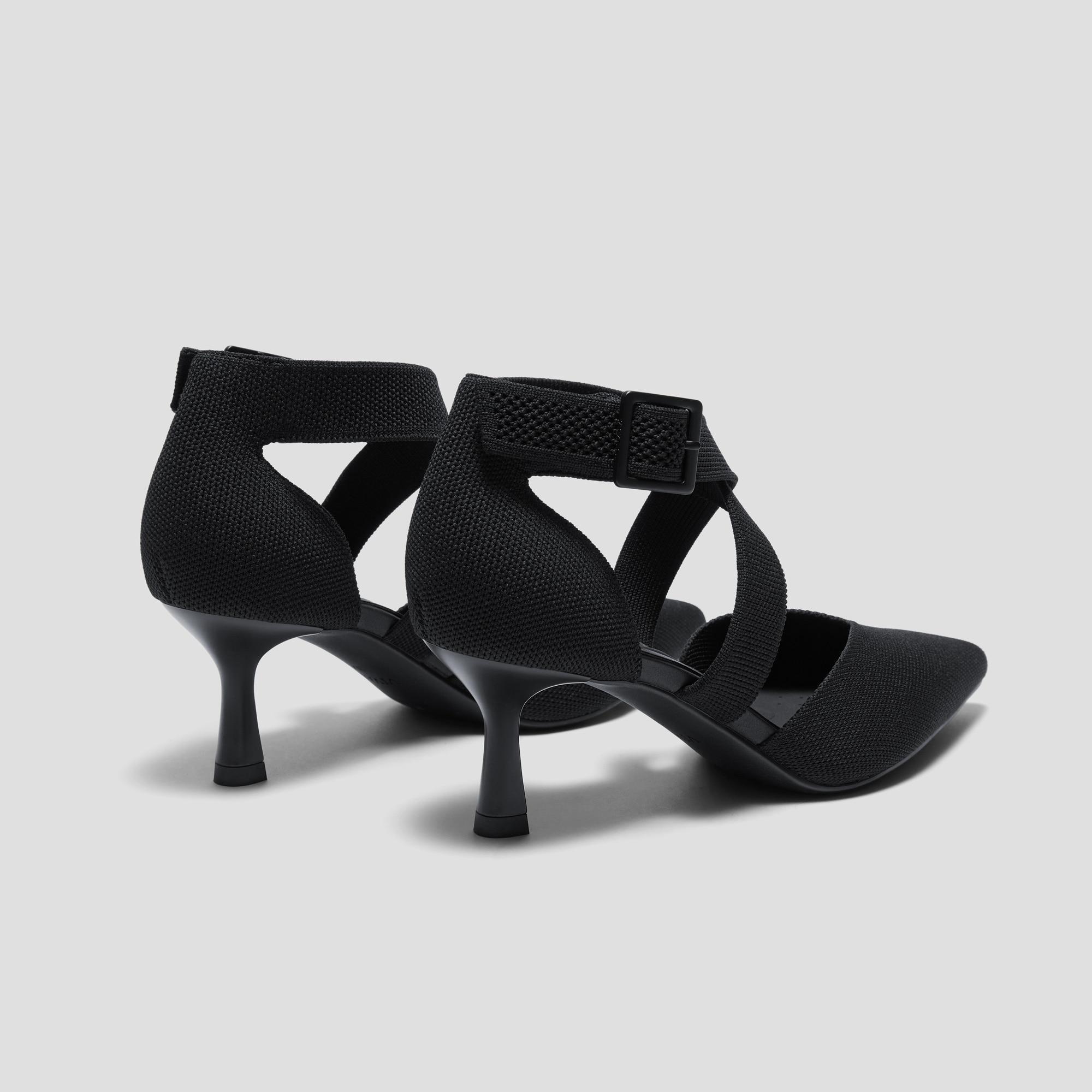 Pointed-Toe Cross-Strap Stilettos (Anabelle) Product Image