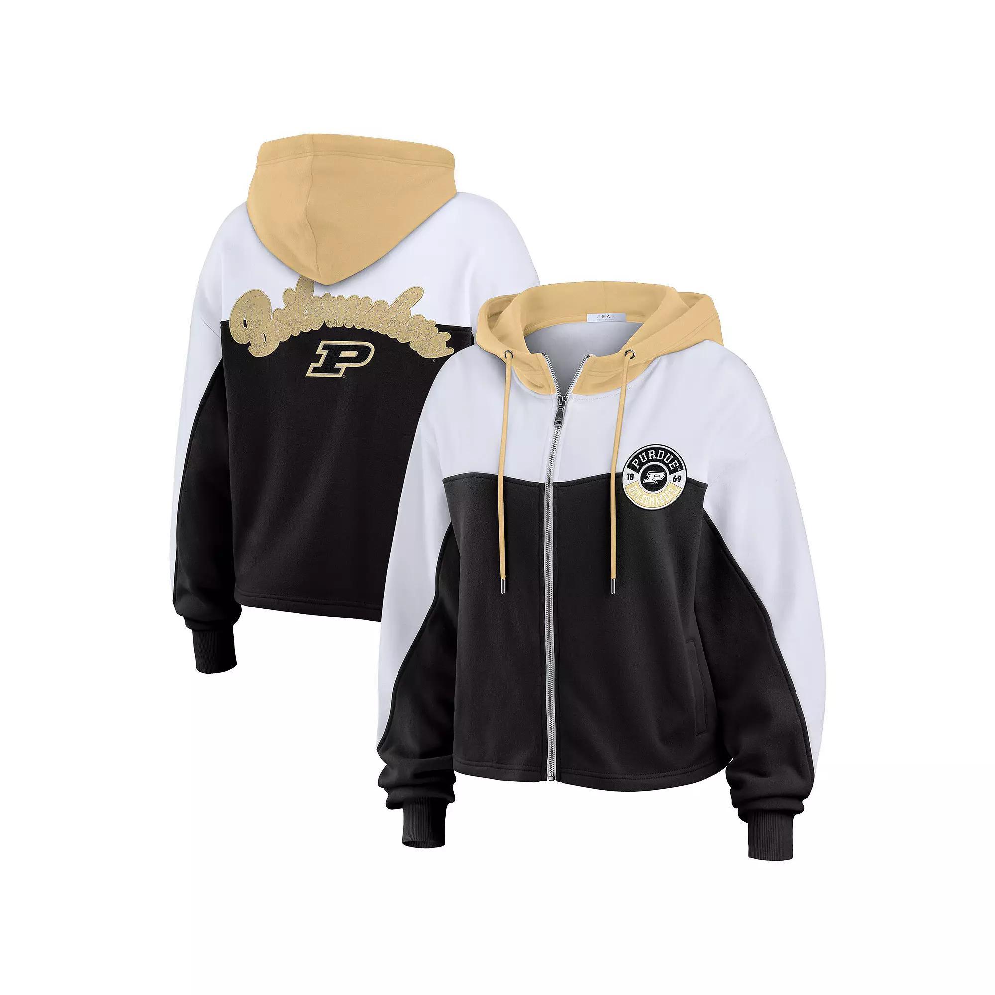 Women's WEAR by Erin Andrews Green Michigan State Spartans Color-Block Full-Zip Hoodie, Size: XXL Product Image