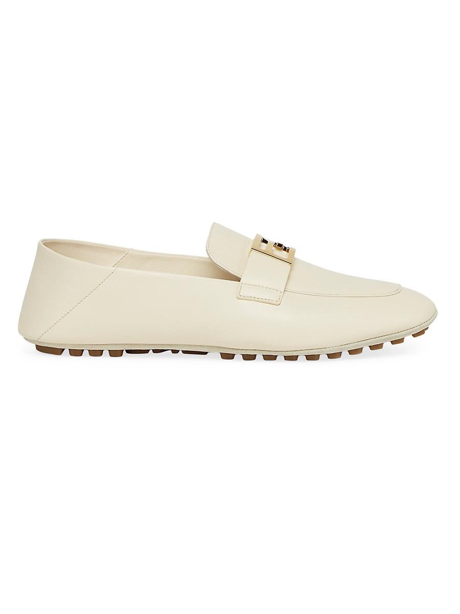 Womens Driver-Sole Leather Loafers Product Image