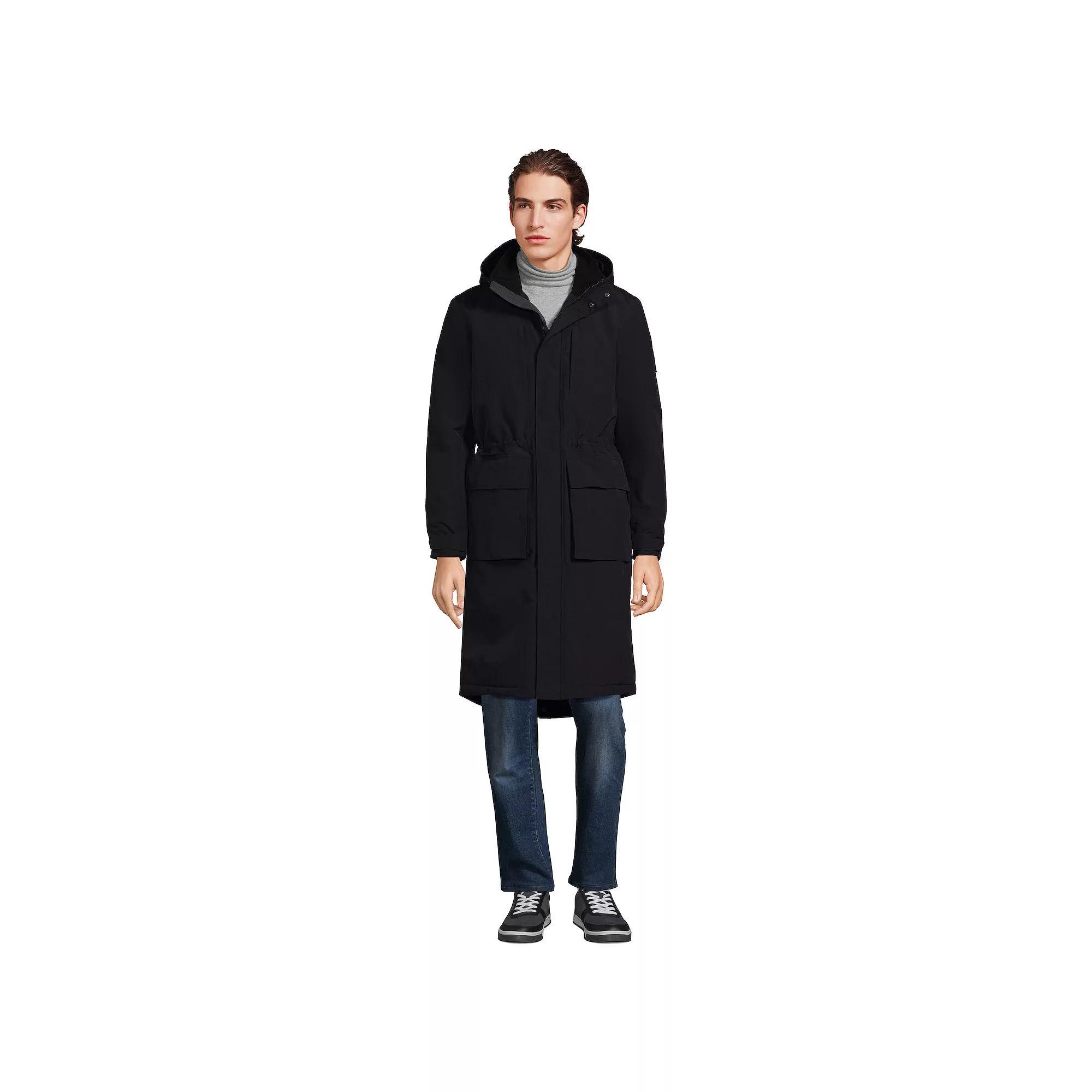 Big & Tall Lands' End Squall Waterproof Insulated Winter Stadium Coat, Men's,  Product Image