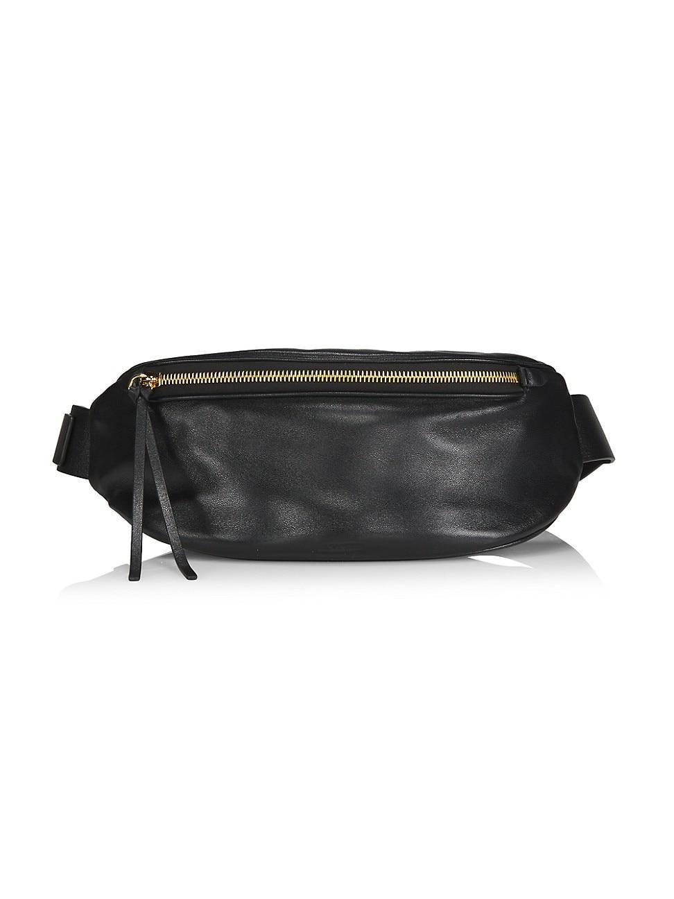 Moon Small Zip Leather Belt Bag Product Image