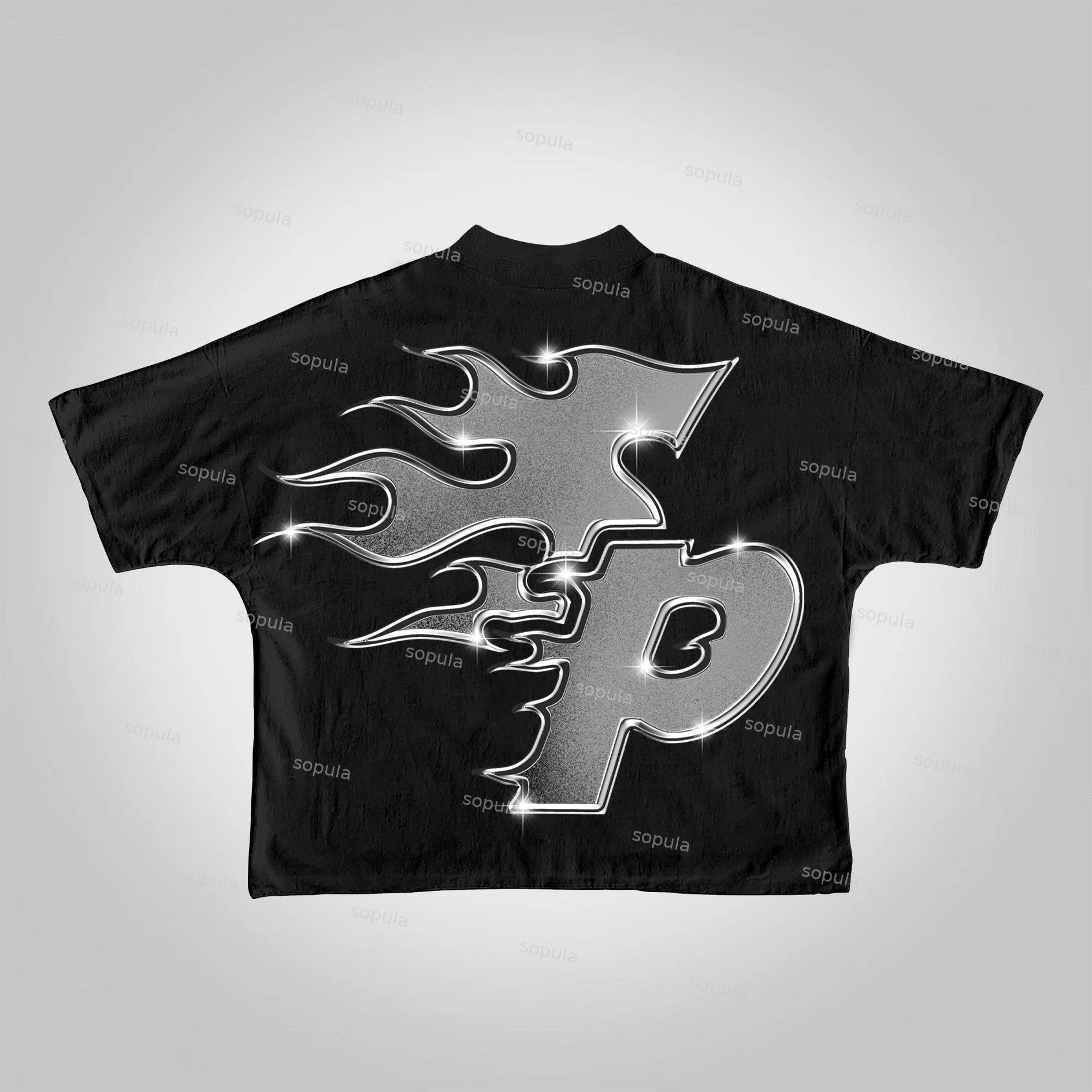 Sopula Money Boxing Gloves Printed Graphics Cropped T-Shirts Product Image