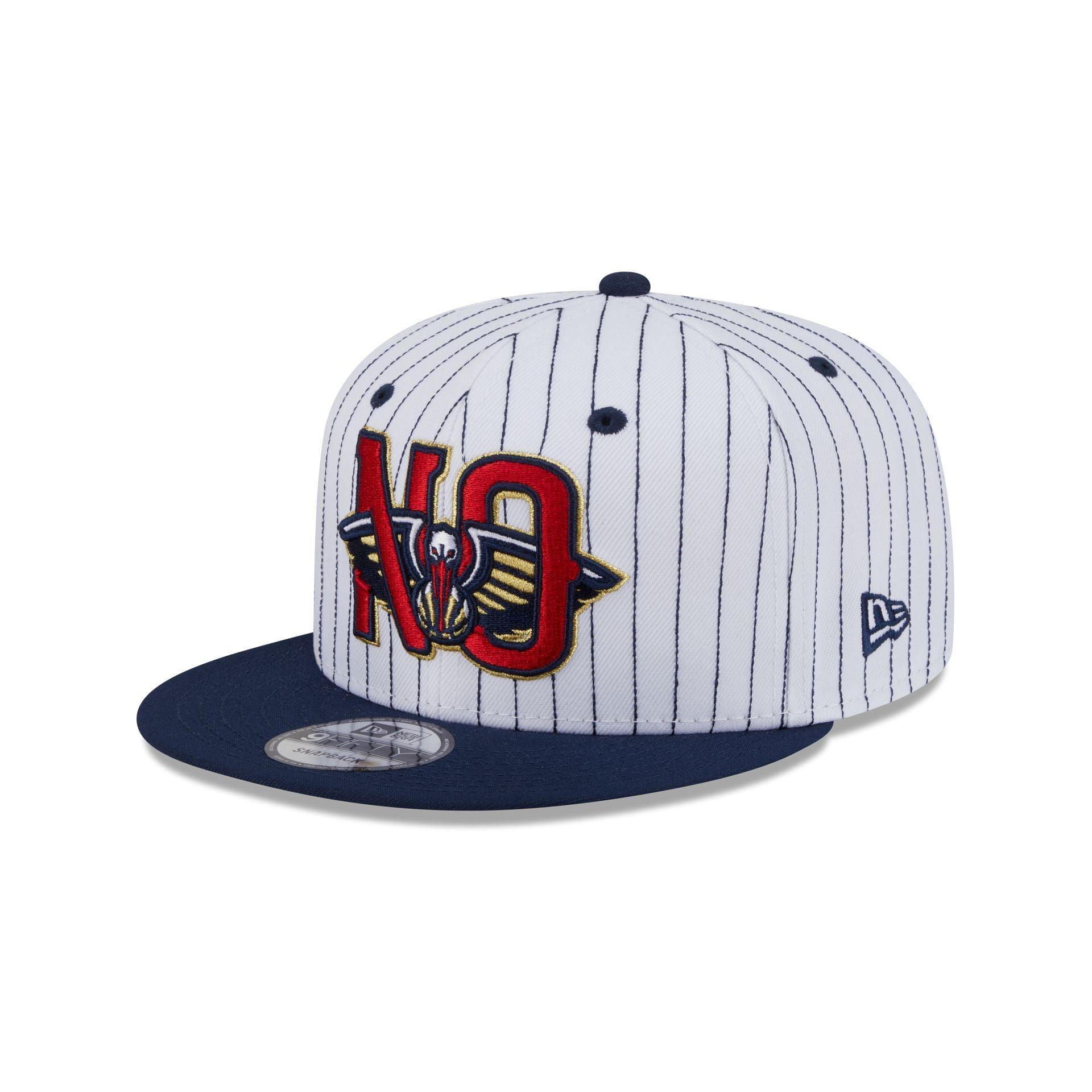 New Orleans Pelicans Deceptor Pinstripe 9FIFTY Snapback Hat Male Product Image