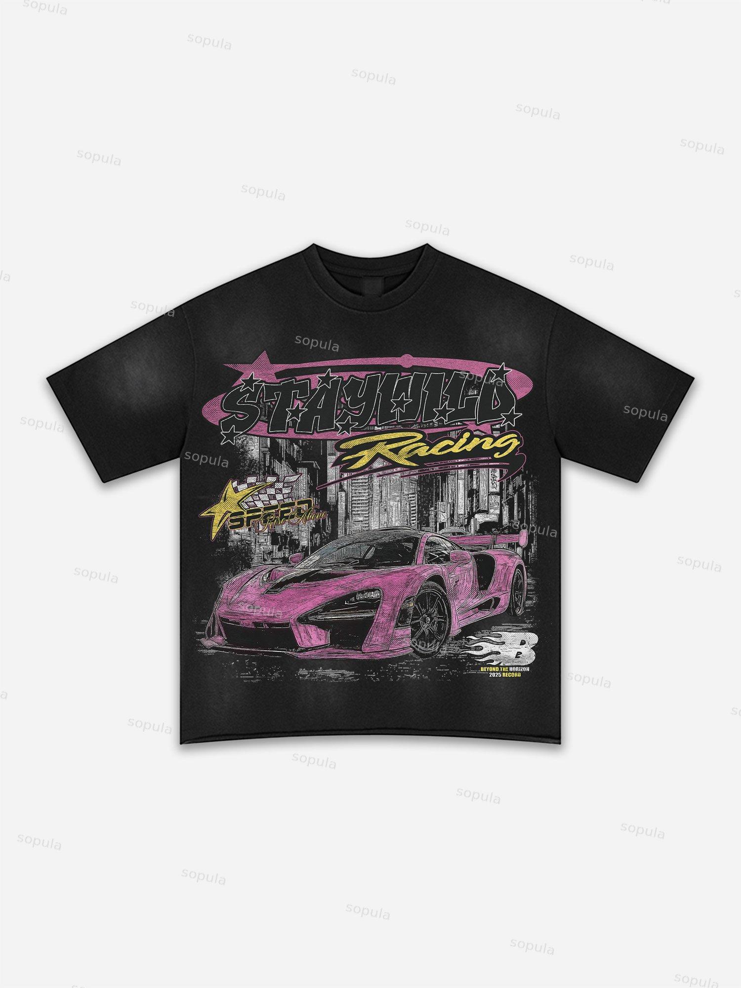 Fly By Choice Graphic Washed T-shirt Product Image