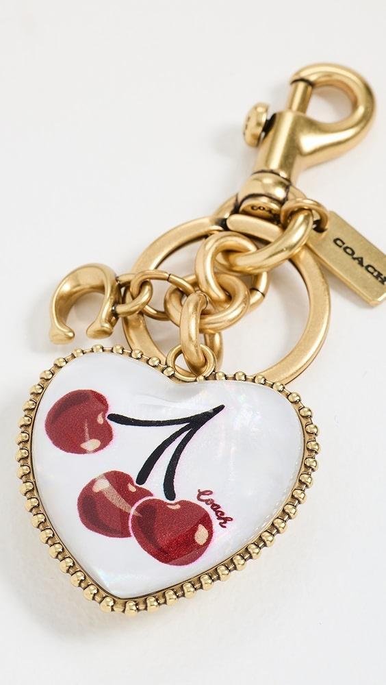 Coach Resin Vintage Heart Cherry Bag Charm Keychain | Shopbop Product Image