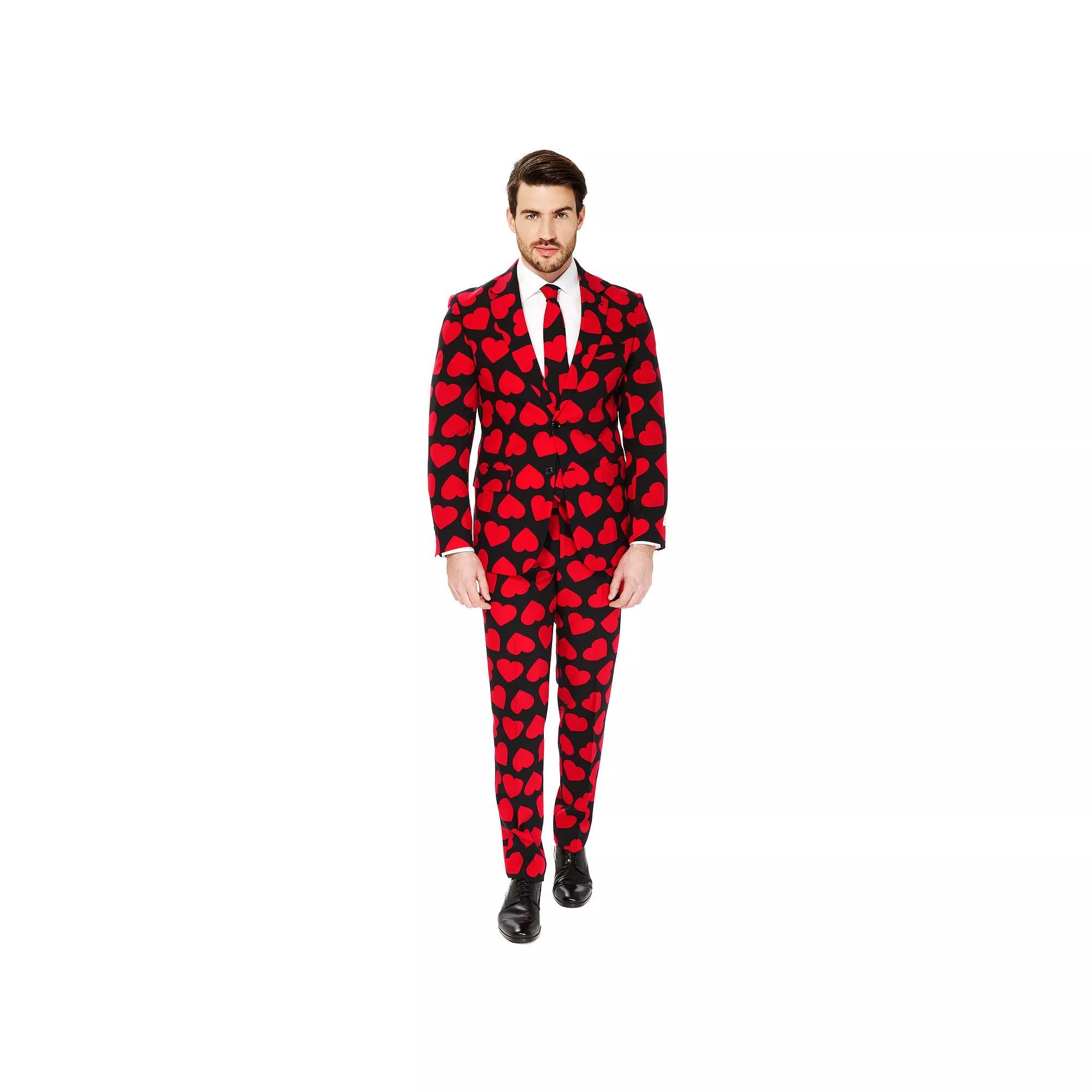 Men's OppoSuits Slim-Fit Novelty Pattern Suit & Tie Set,  Product Image