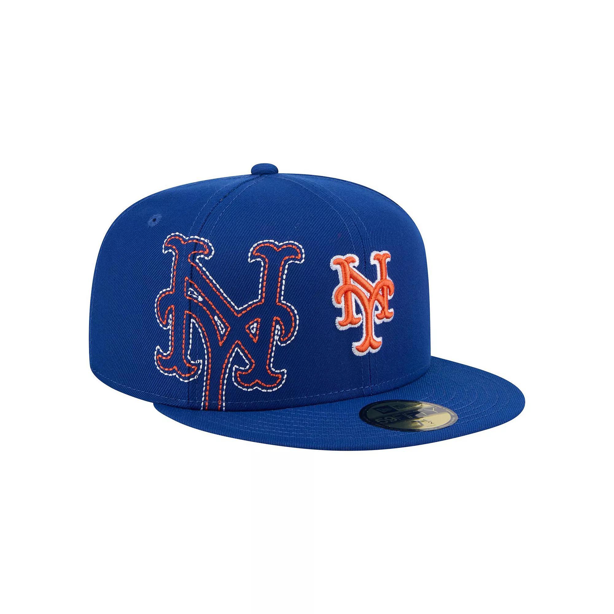 Men's New Era Royal New York Mets Yarn Stitch 59FIFTY Fitted Hat,  Product Image