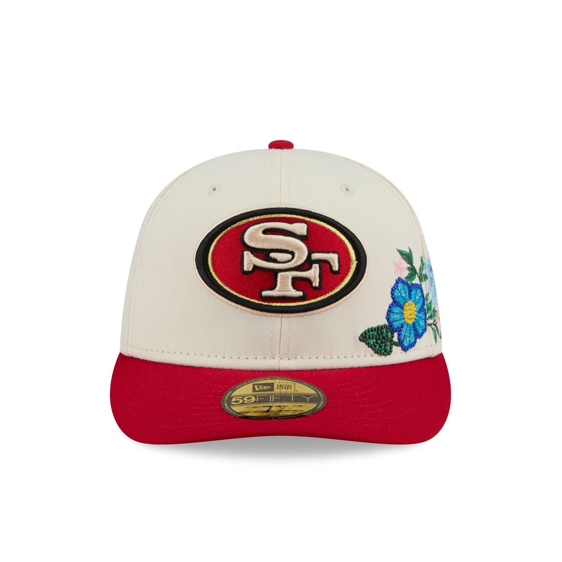 San Francisco 49ers Tonal Florals White 59FIFTY Fitted Hat Male Product Image