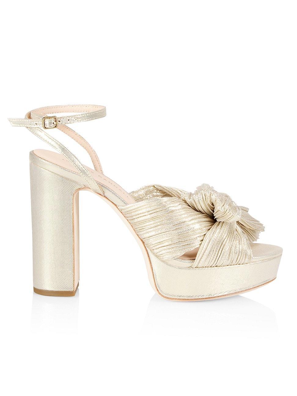 Womens Natalia Pleated Platform Sandals Product Image