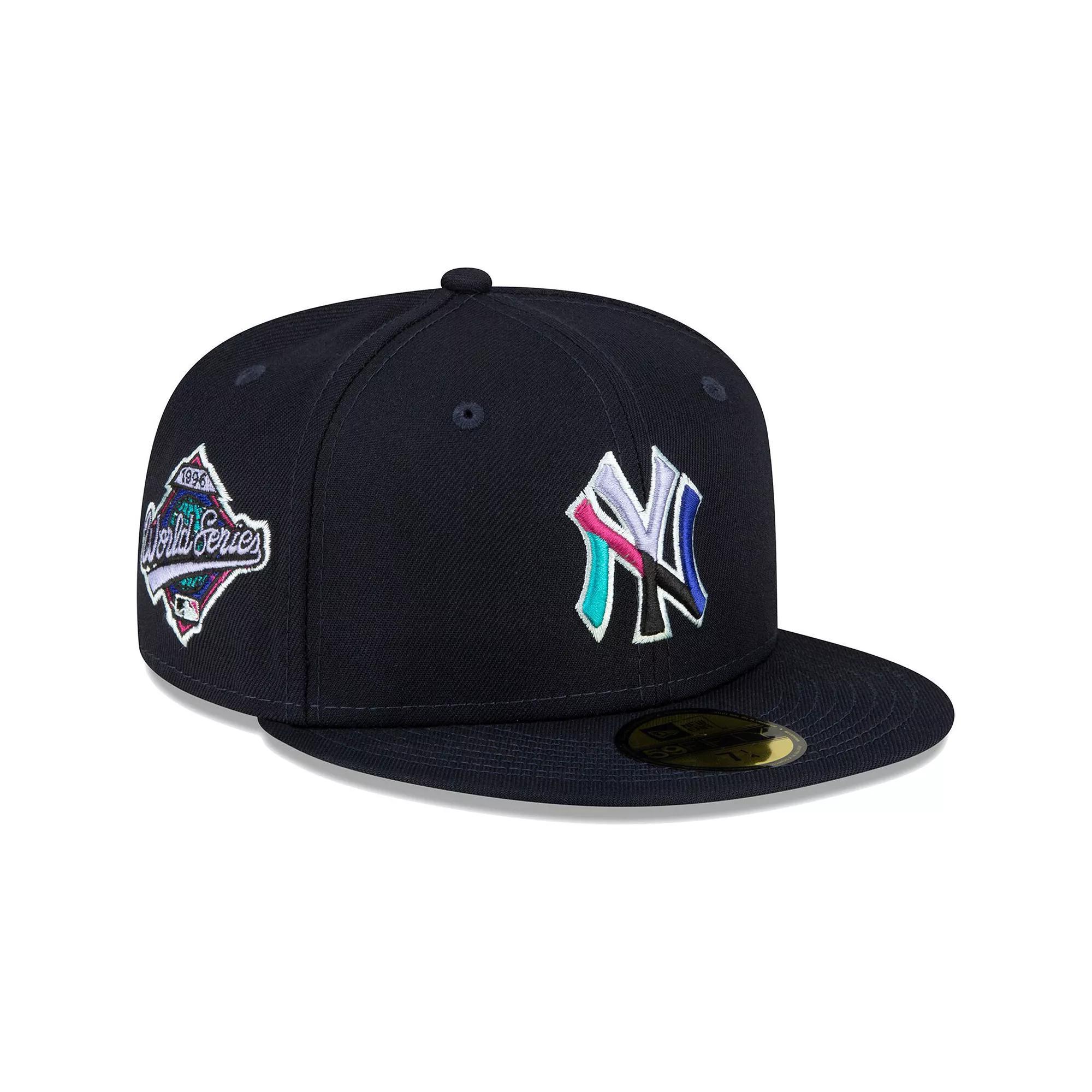 Men's New Era Navy New York Yankees 1996 World Series Polar Lights 59FIFTY Fitted Hat,  Product Image