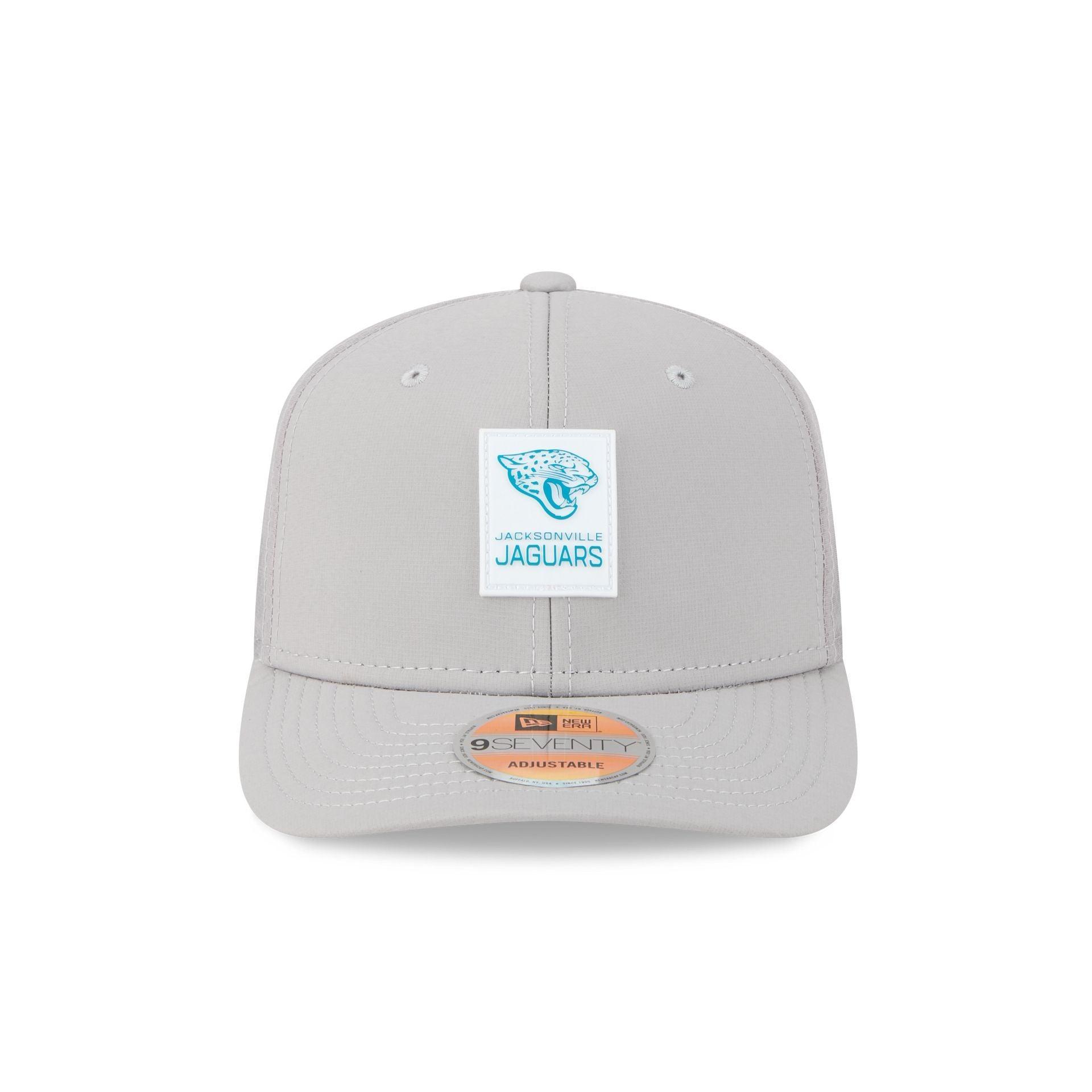 Jacksonville Jaguars 2025 Sideline Hot Weather Gray 9SEVENTY Trucker Hat Male Product Image