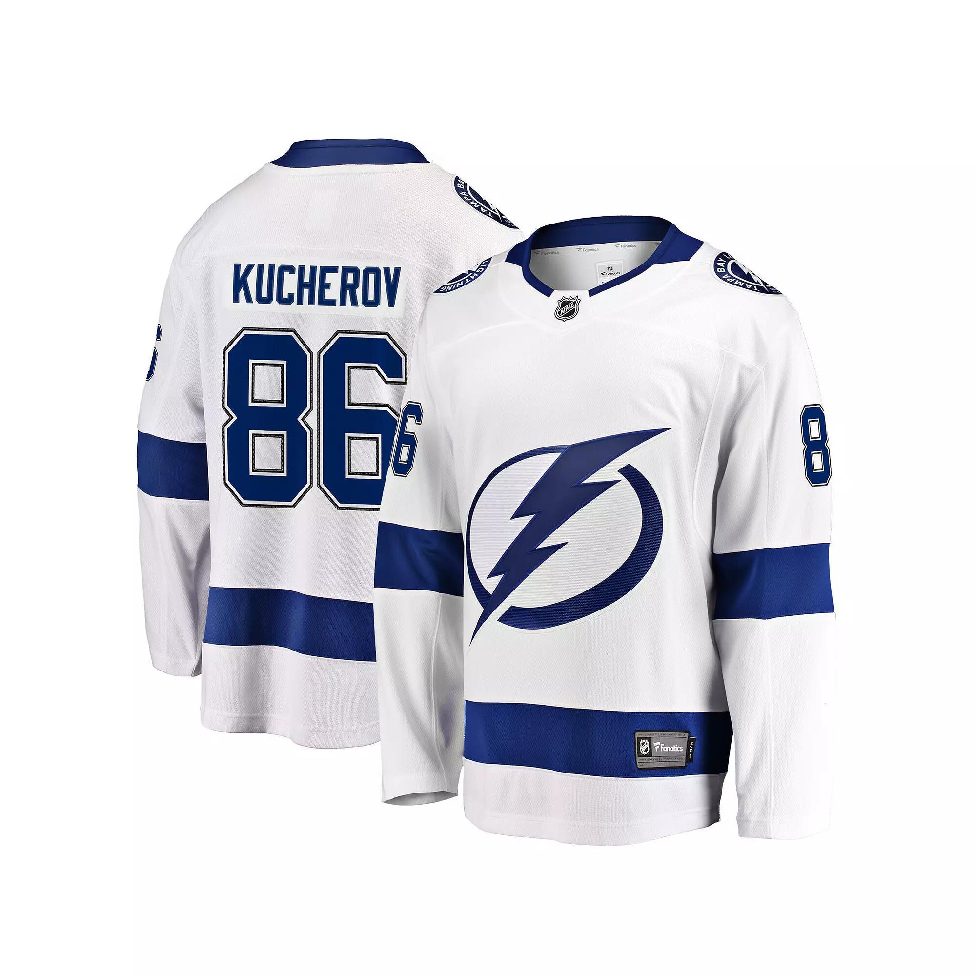 Men's Fanatics Nikita Kucherov White Tampa Bay Lightning Breakaway Jersey,  Product Image