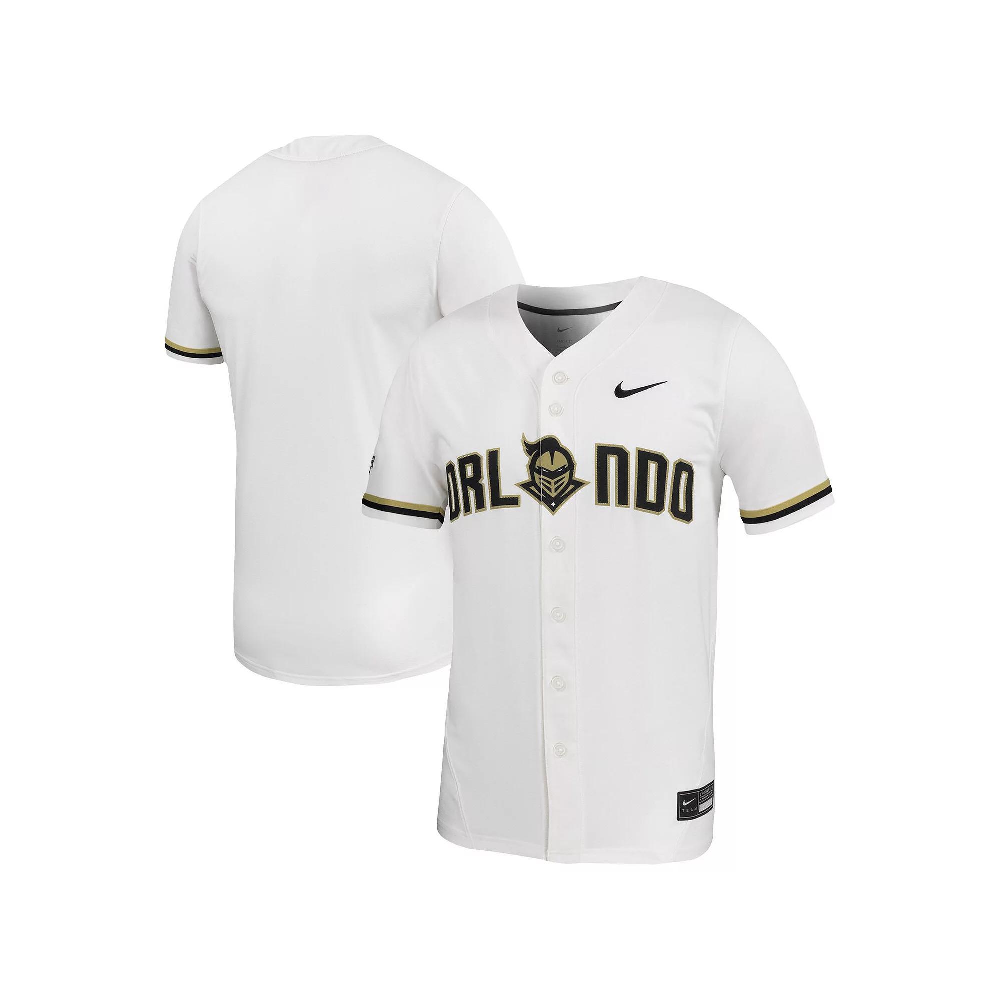 Men's Nike White UCF Knights Replica Baseball Jersey, Size: Small Product Image