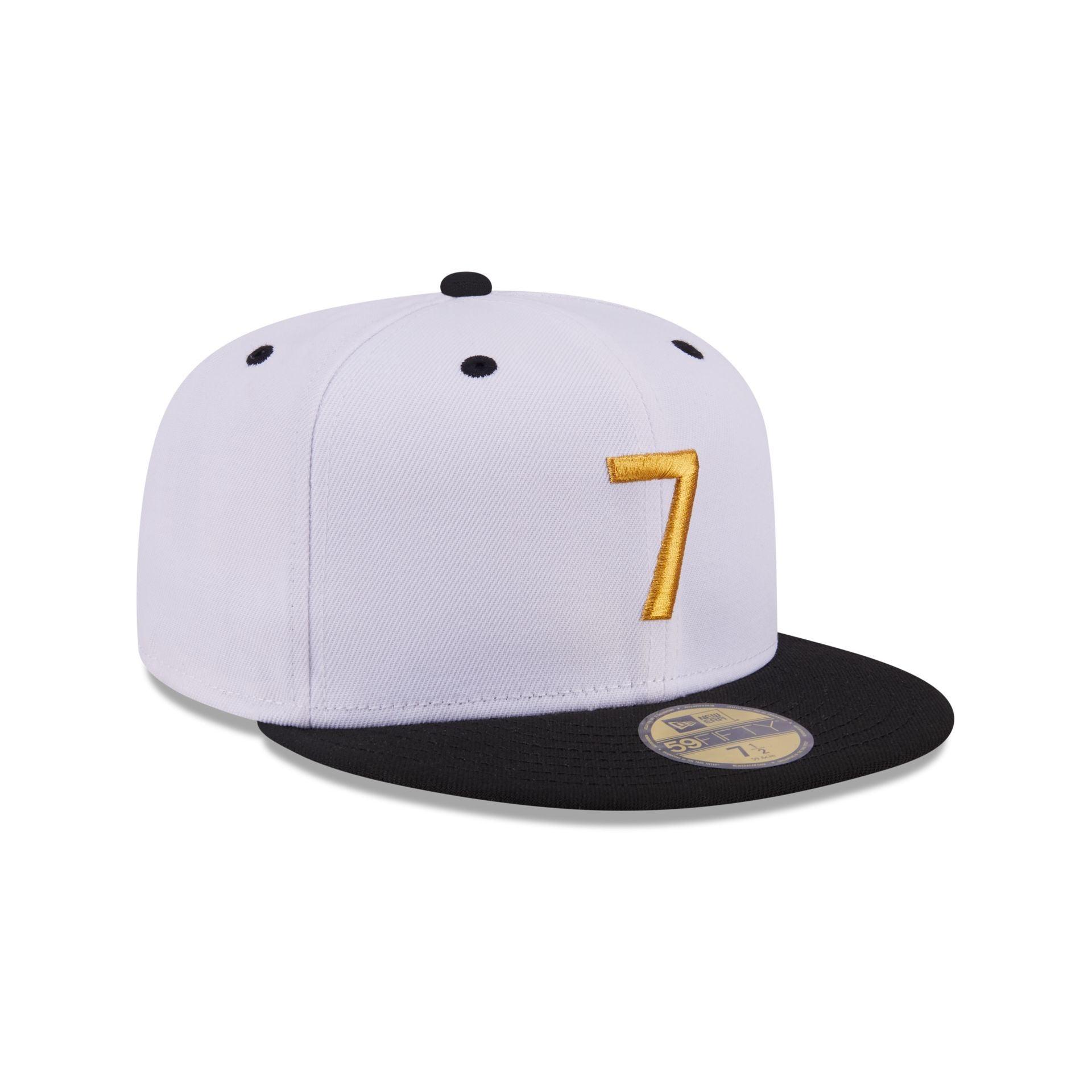 New Era Cap Signature Size 7 White 59FIFTY Fitted Hat Male Product Image