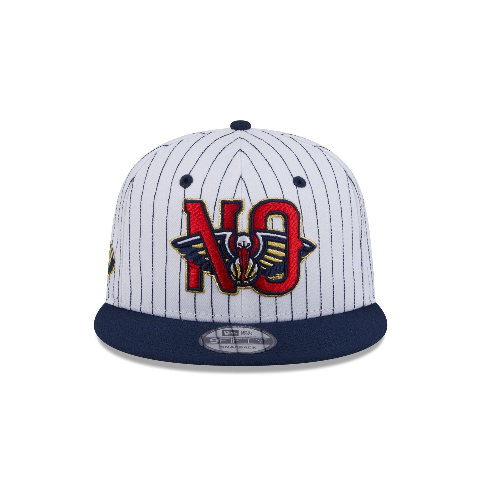 New Orleans Pelicans Deceptor Pinstripe 9FIFTY Snapback Hat Male Product Image