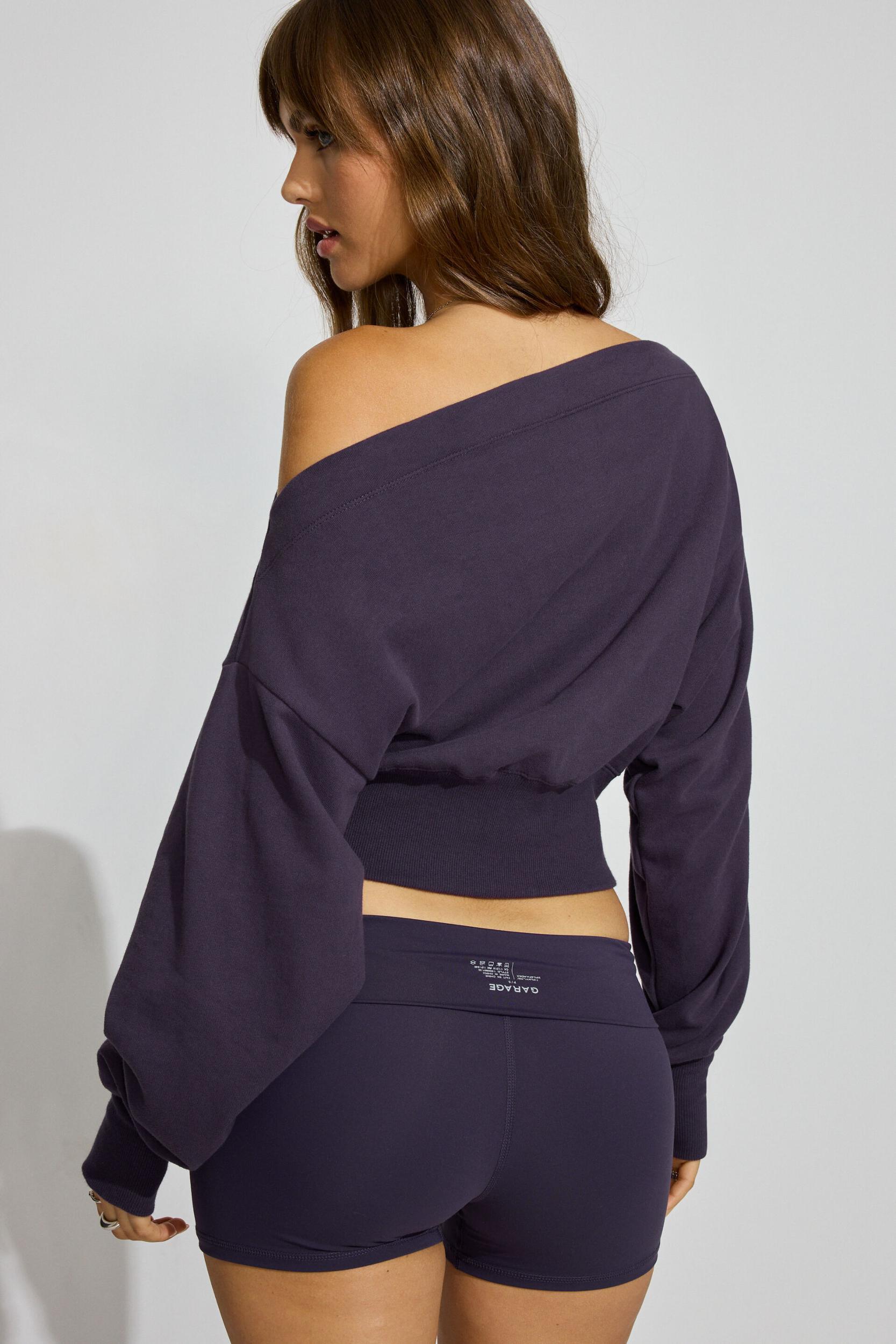 SoftTerry Rib Off Shoulder Sweater Product Image