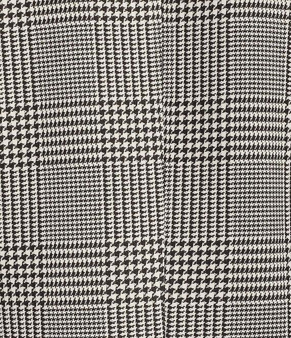 Calvin Klein Plaid 6-Button Notch Lapel Long Sleeve Jacket Product Image