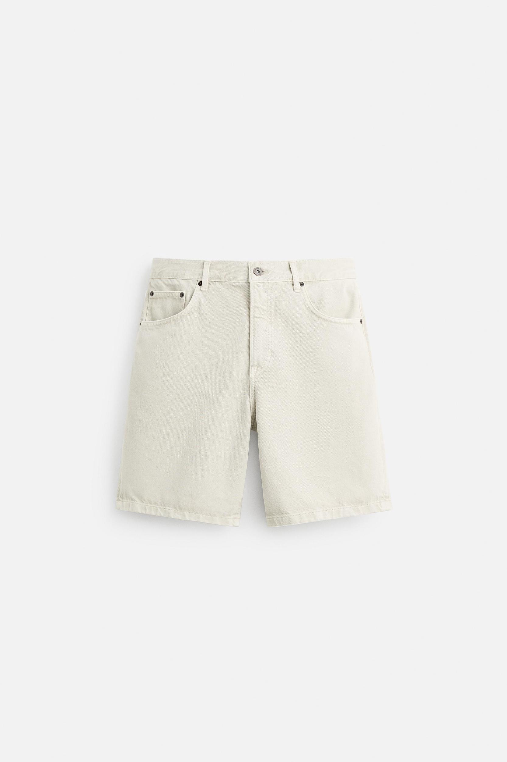 REGULAR FIT DENIM SHORTS Product Image
