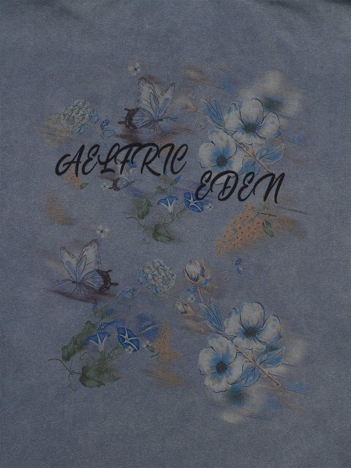 Aelfric Eden Floral Graphic Washed Hoodie Product Image