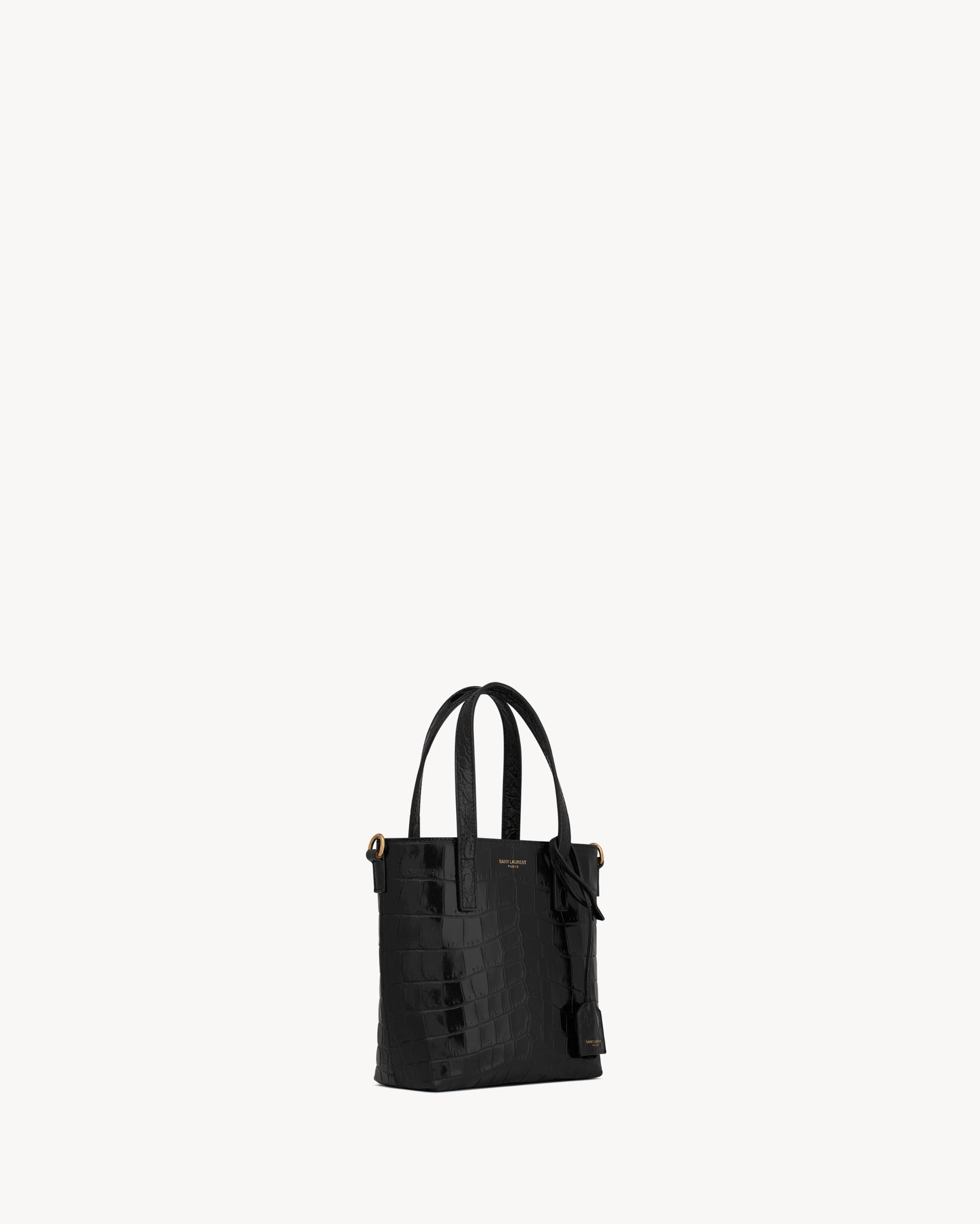 Mini toy   shopping Saint Laurent IN CROCODILE-EMBOSSED LEATHER Product Image