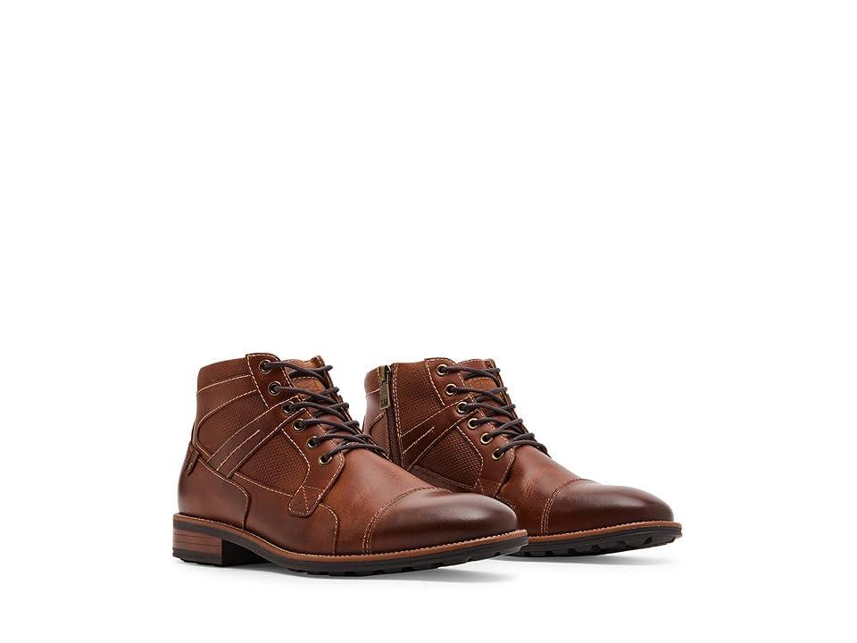 Steve Madden Mens Jotting Leather Cap Toe Boots Product Image