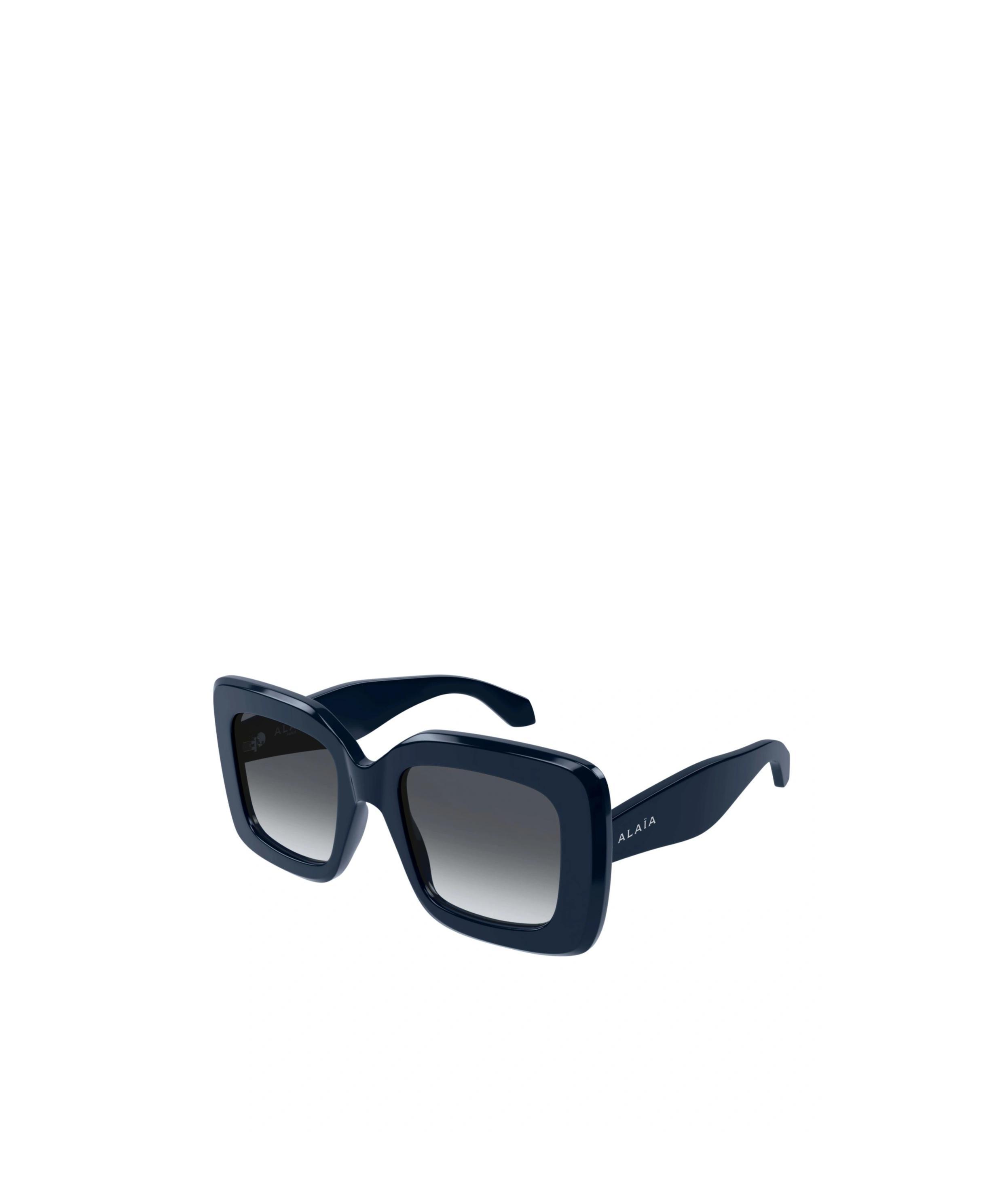 ALAÏA Geometric Frame Sunglasses In Black Product Image