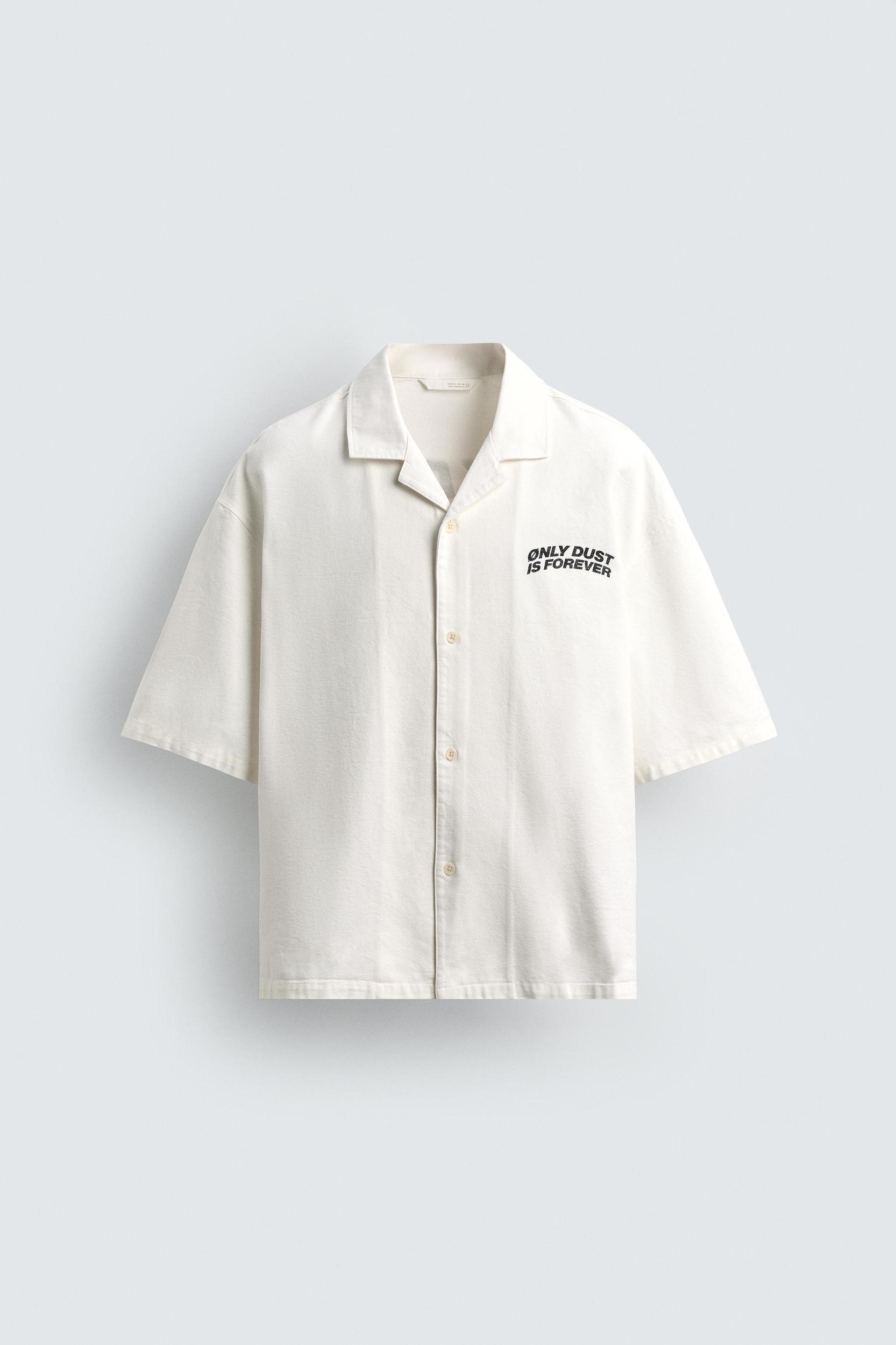 TEXTURED PRINT SHIRT Product Image