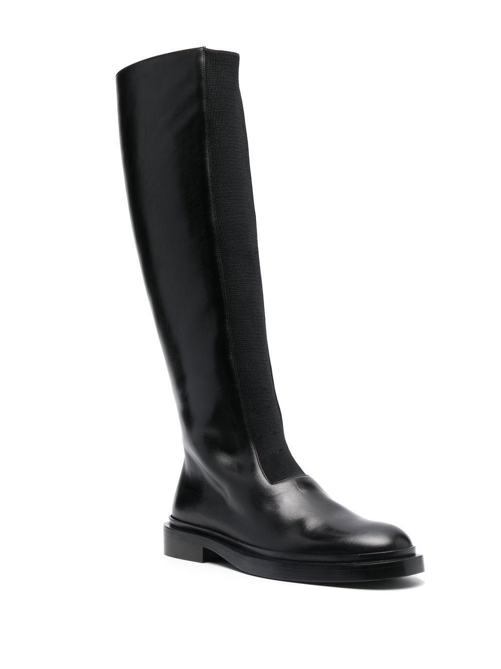 knee-high leather boots Product Image