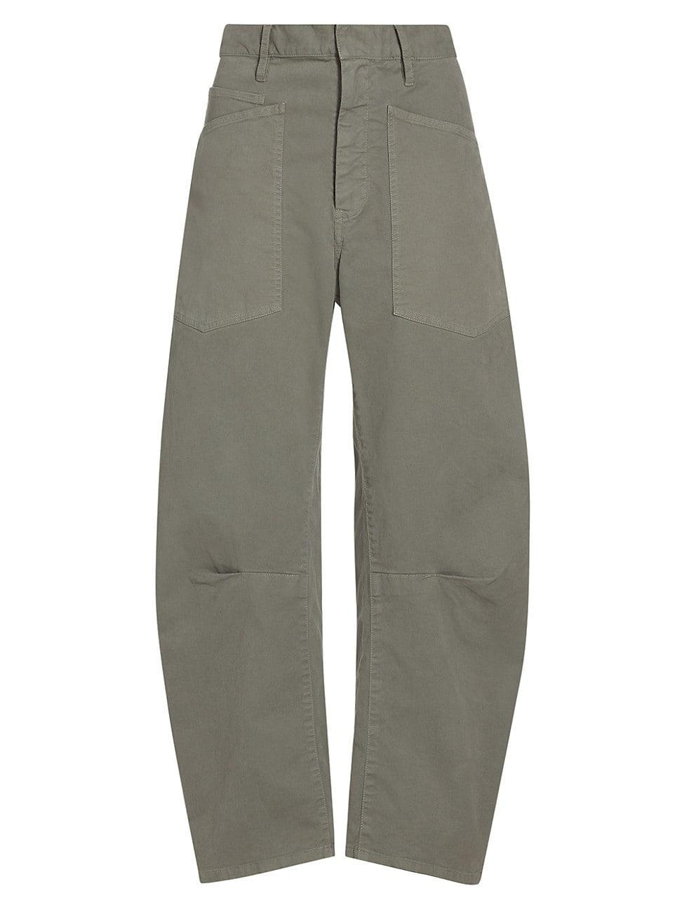 Shon Mid-Rise Cropped Pants Product Image