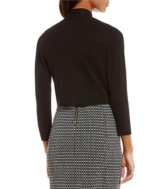 Calvin Klein Open Front 3/4 Sleeve Shrug Product Image