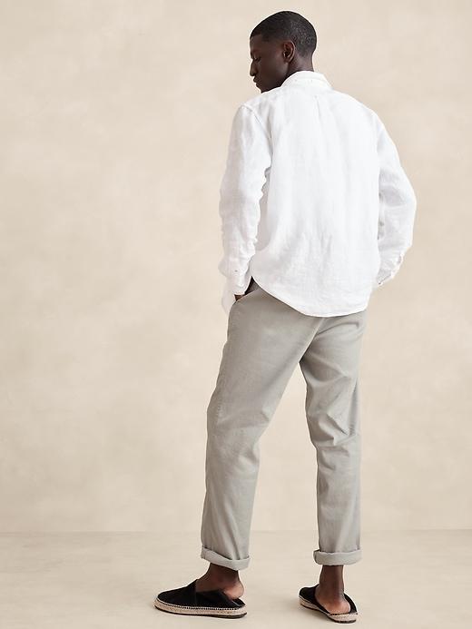 Italian Linen-Cotton Pull-On Pant Product Image