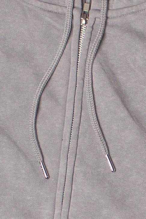 Stone Wash Oversized Zip Up Hoodie Product Image