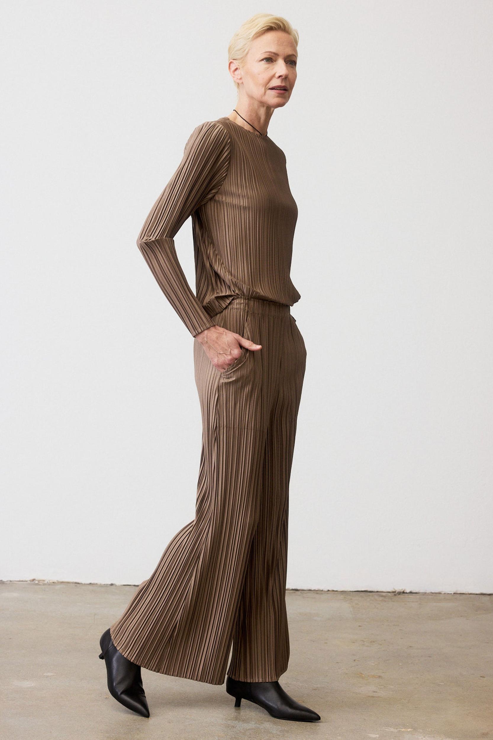 Relaxed Pleated Pants Product Image