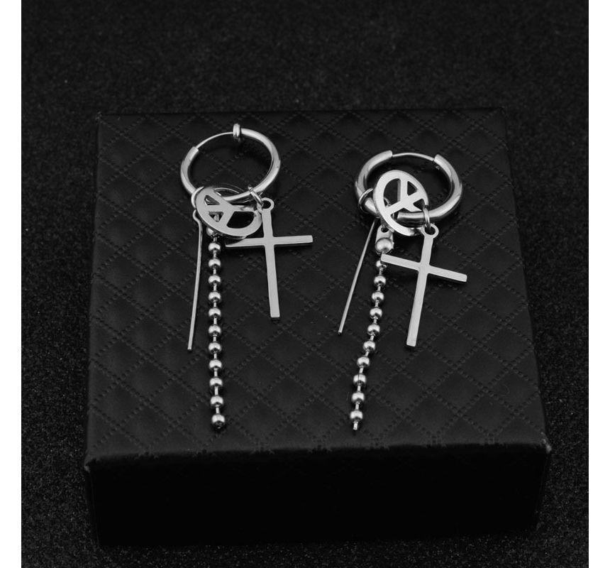 Asymmetrical Chain Earring / Clip-On Earring Product Image