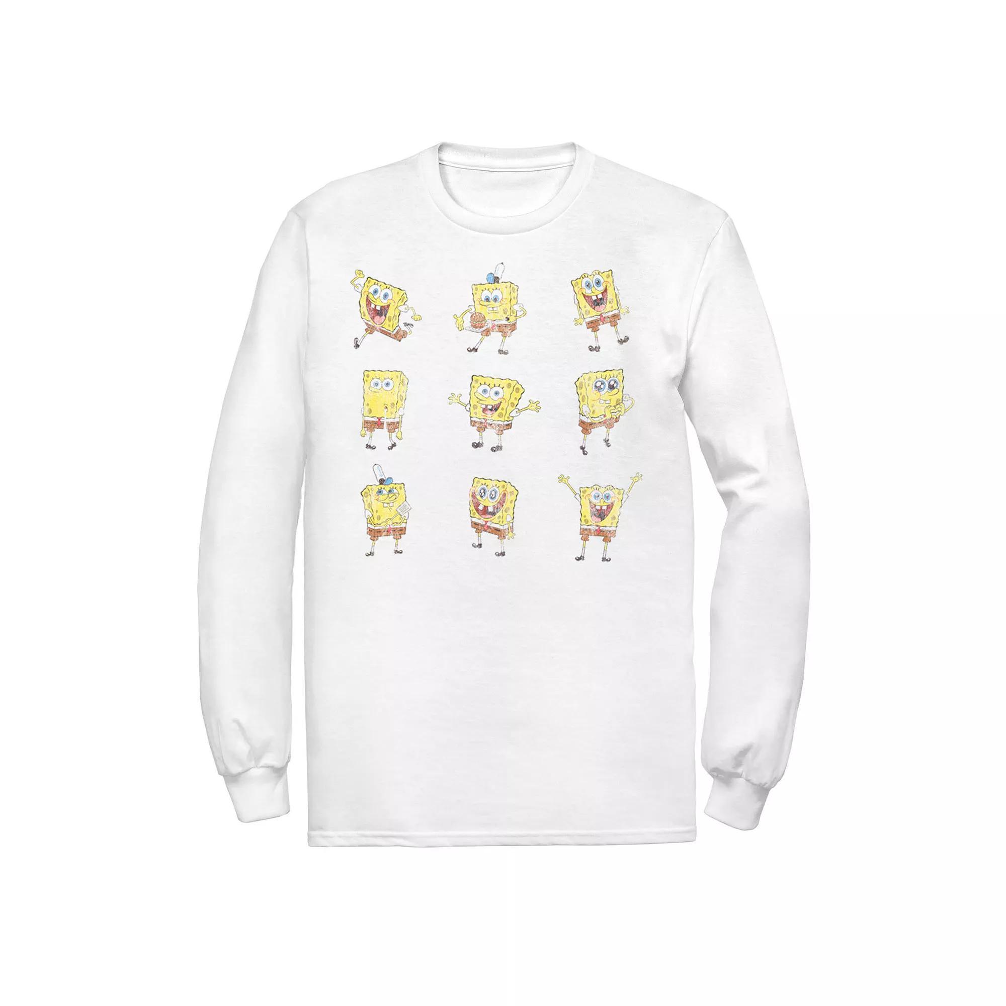 Men's Nickelodeon SpongeBob SquarePants Happy Poses Tee,  Product Image