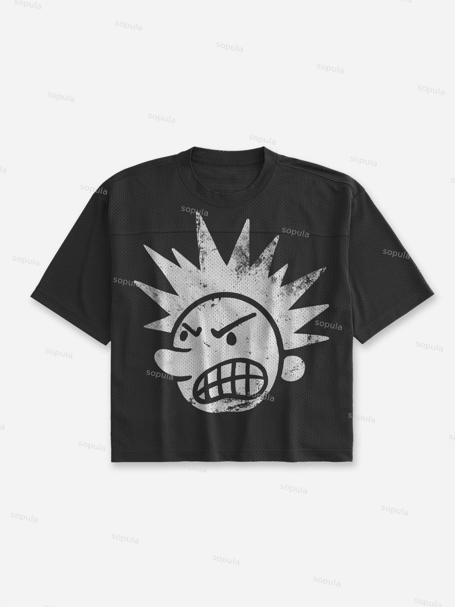 Casual The Brain Explodes Blokecore Mesh Football Jersey T-shirt Product Image