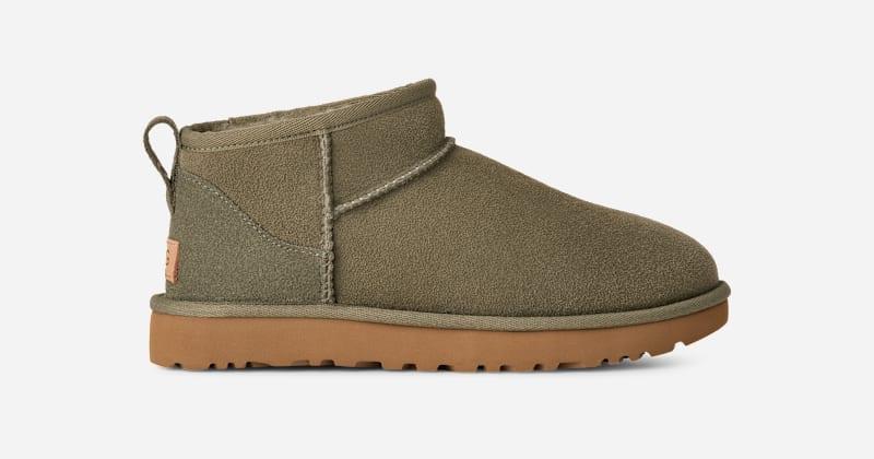 Womens UGG® Classic Ultra Mini Boot - Moss Green Product Image