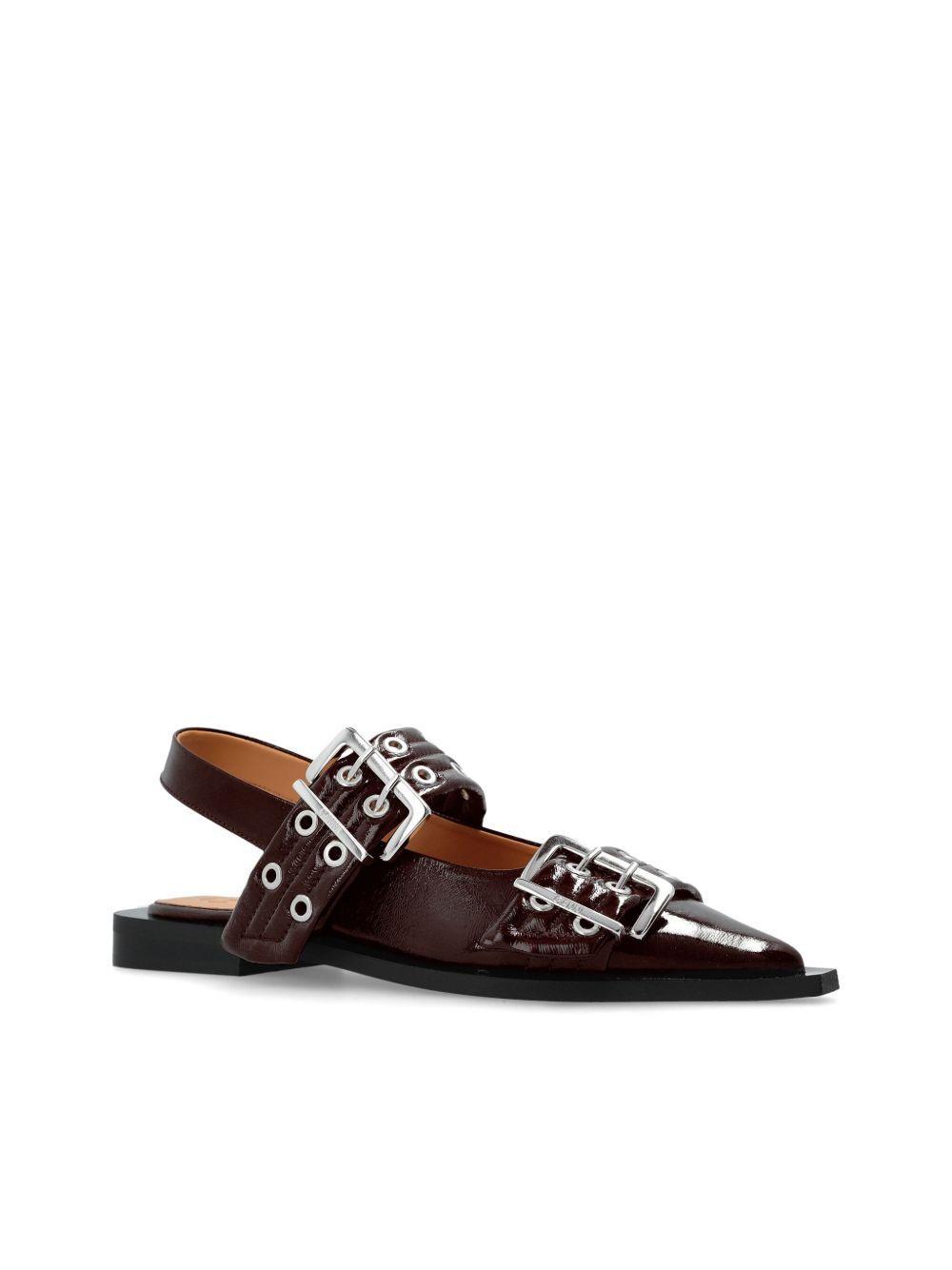 buckle ballerina shoes Product Image