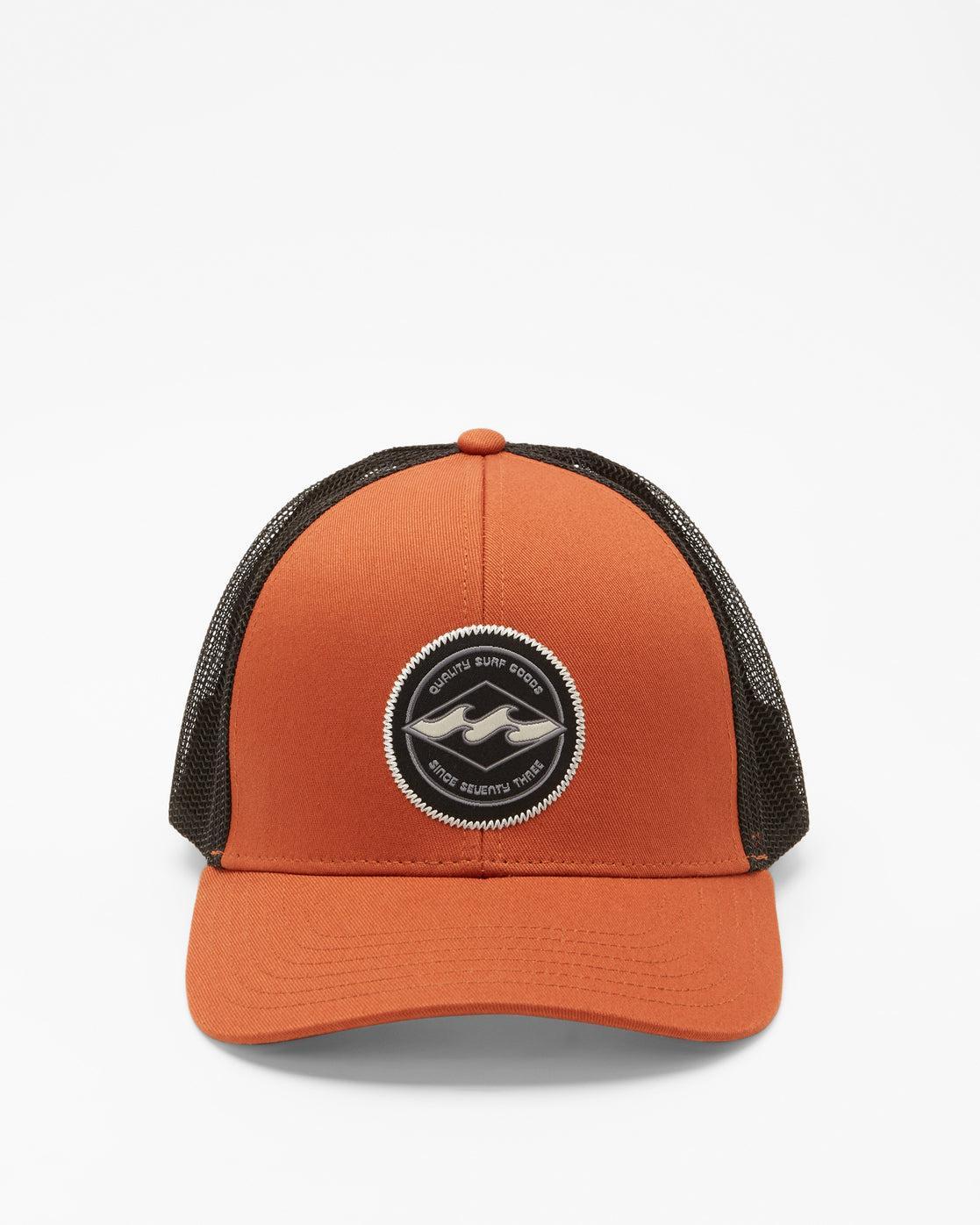 Walled Trucker Hat - Rust Male Product Image